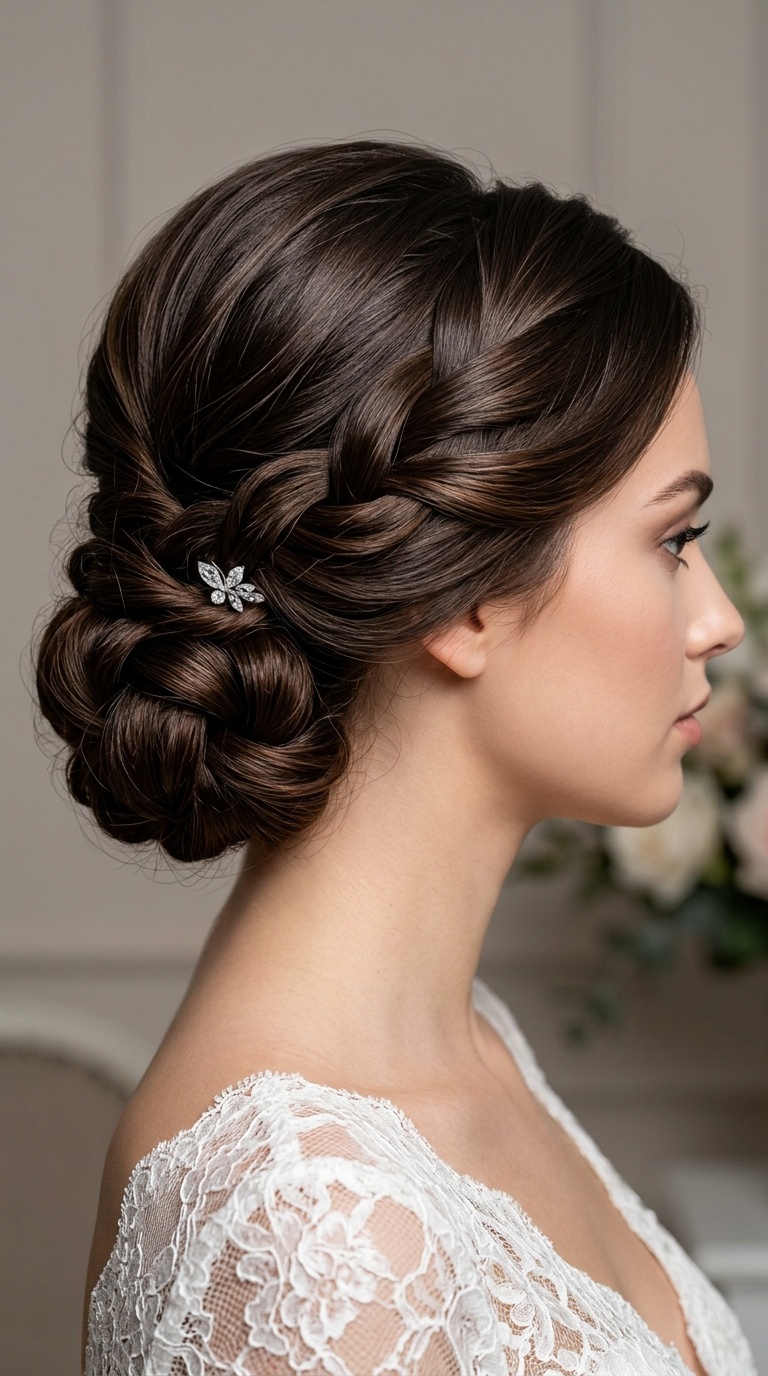 Double-Knotted Low Updo