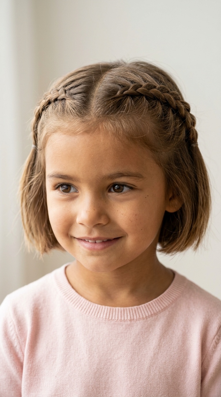 Double Lace Braided Bangs