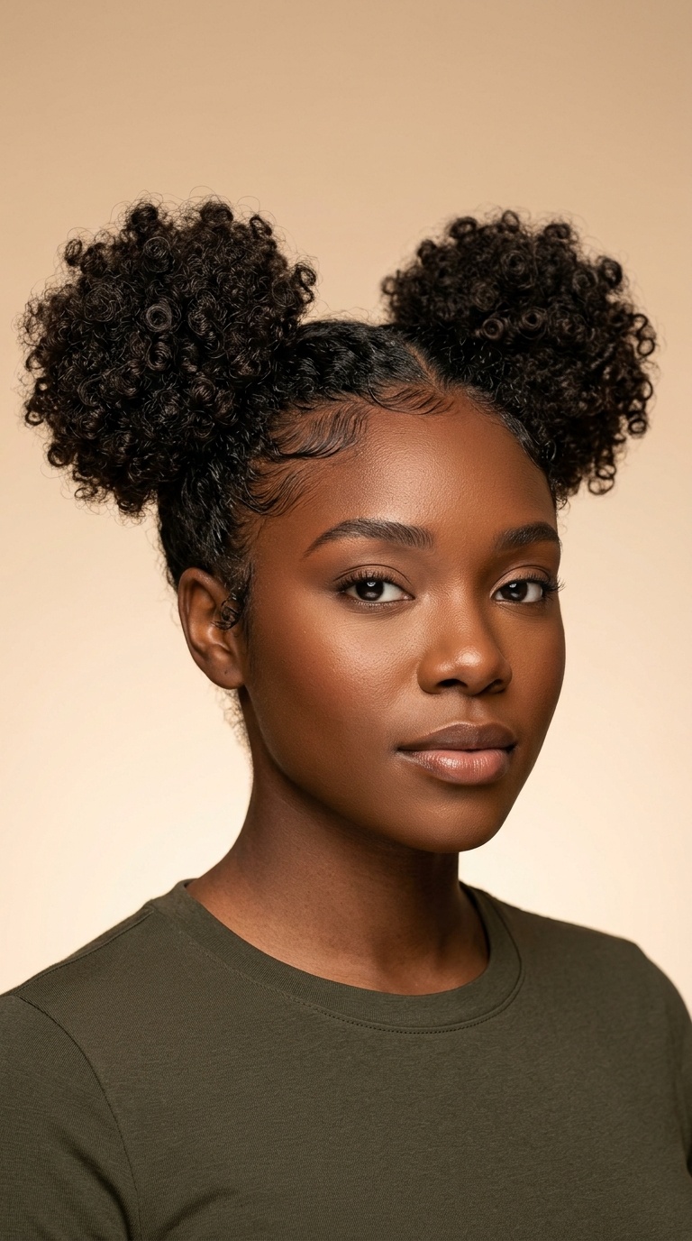 Double Mid-Level Space Buns