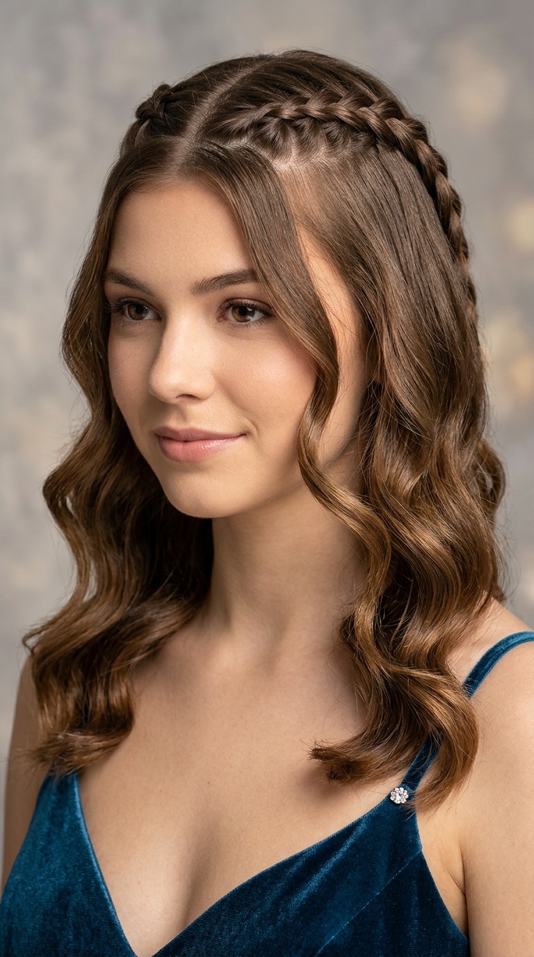 Double Mini Braids with Waves