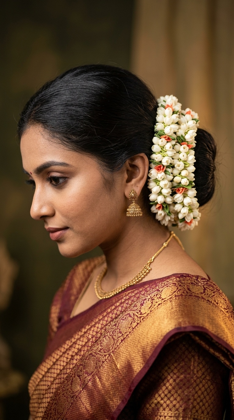 Double Ring Jasmine Garland