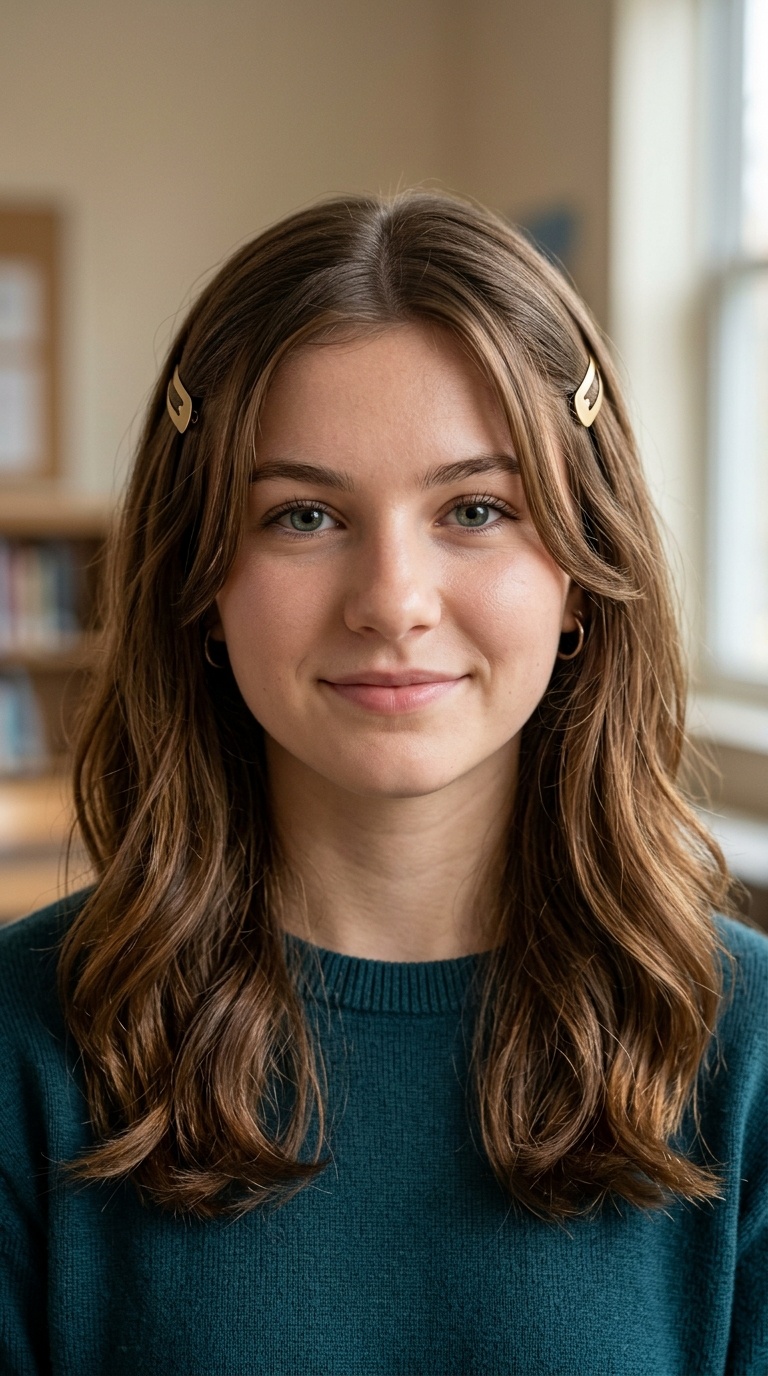 Double Side-Clips with Face-Framing Pieces