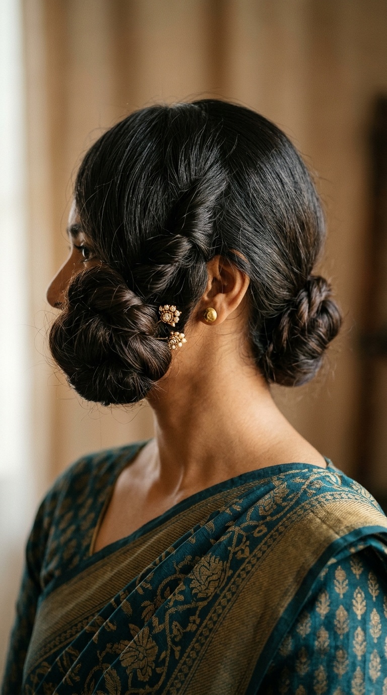 Double Twisted Low Bun