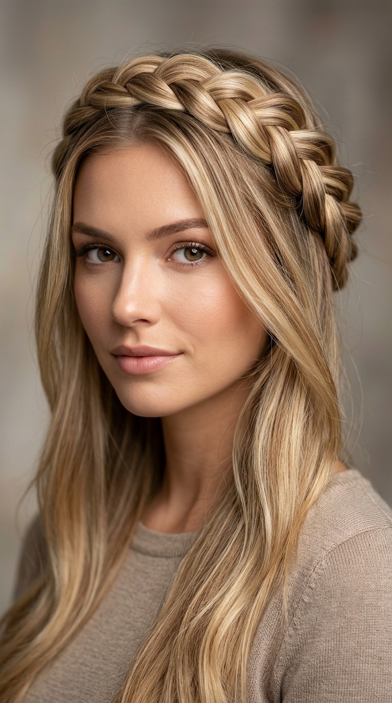 Dutch Braid Crown