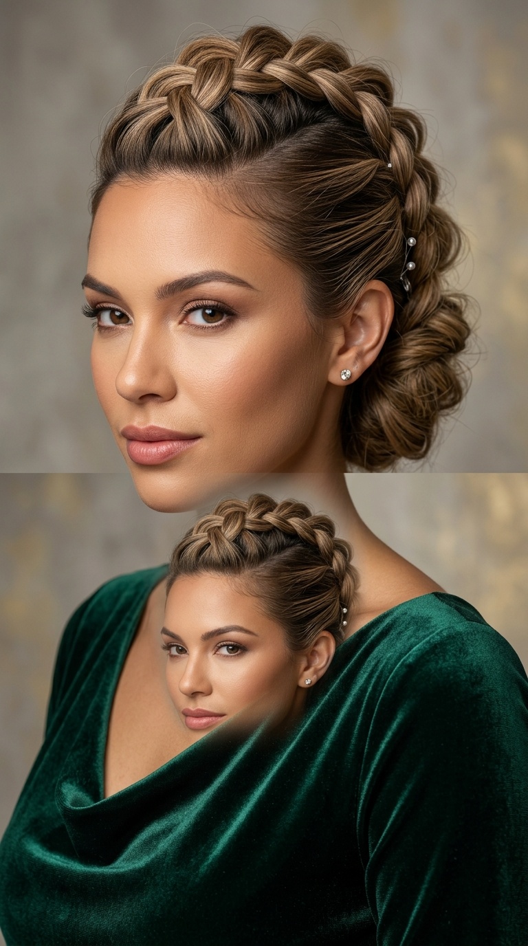 Dutch Braid Faux Hawk