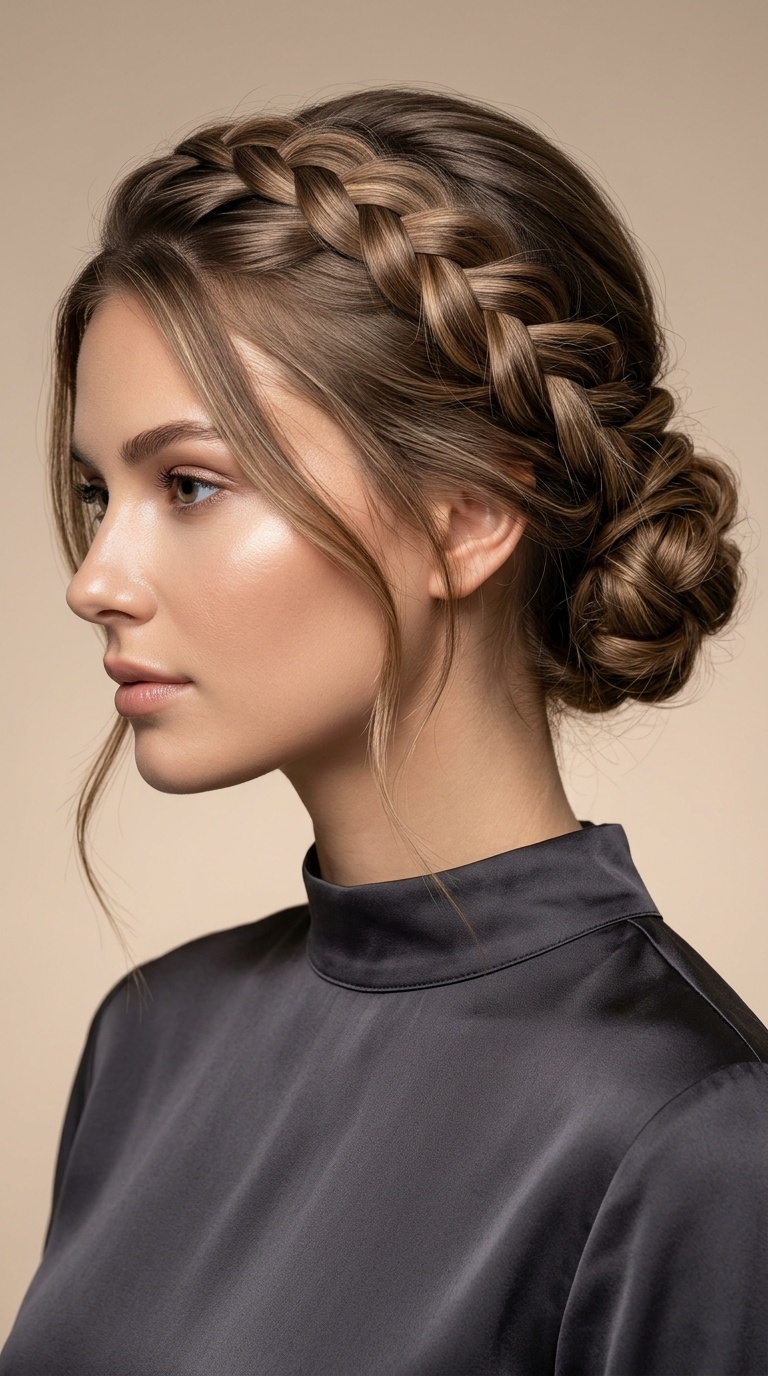 Dutch Braid Updo