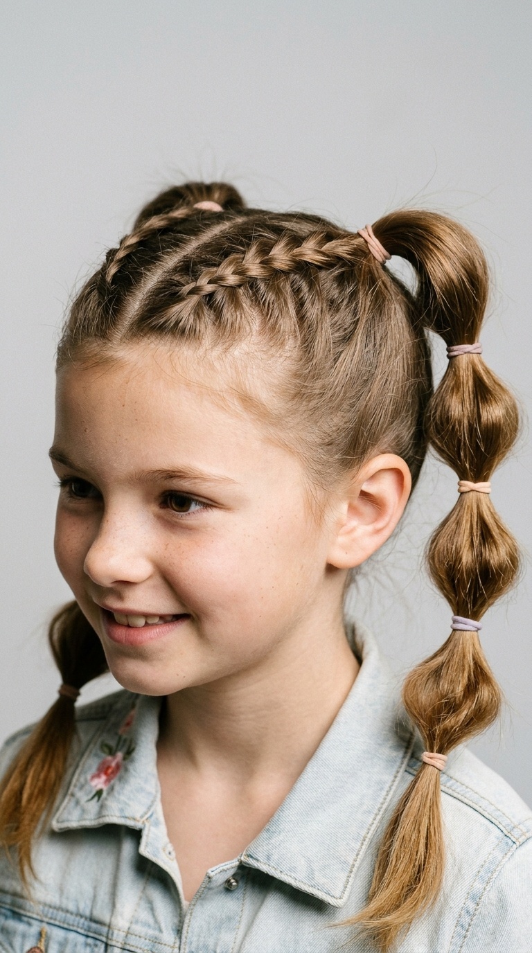 Dutch Braided Top with Bubble Ends
