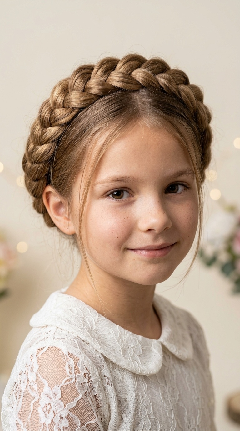 Elegant Dutch Braid Crown