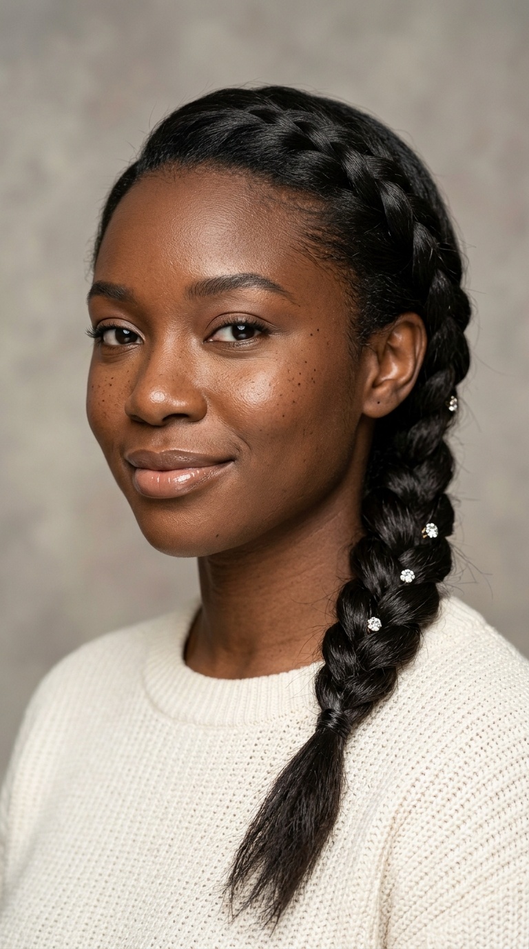 Elegant Low Side Braid