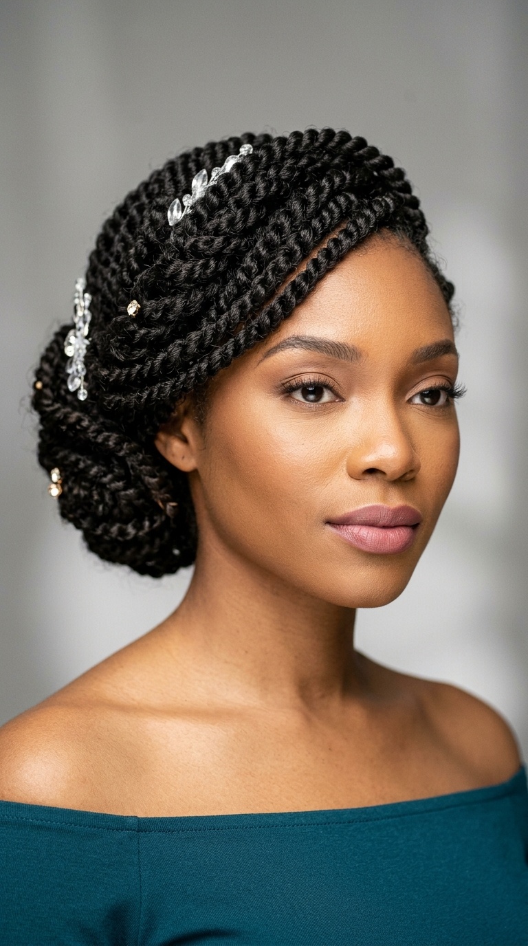 Elegant Side-Swept Updo