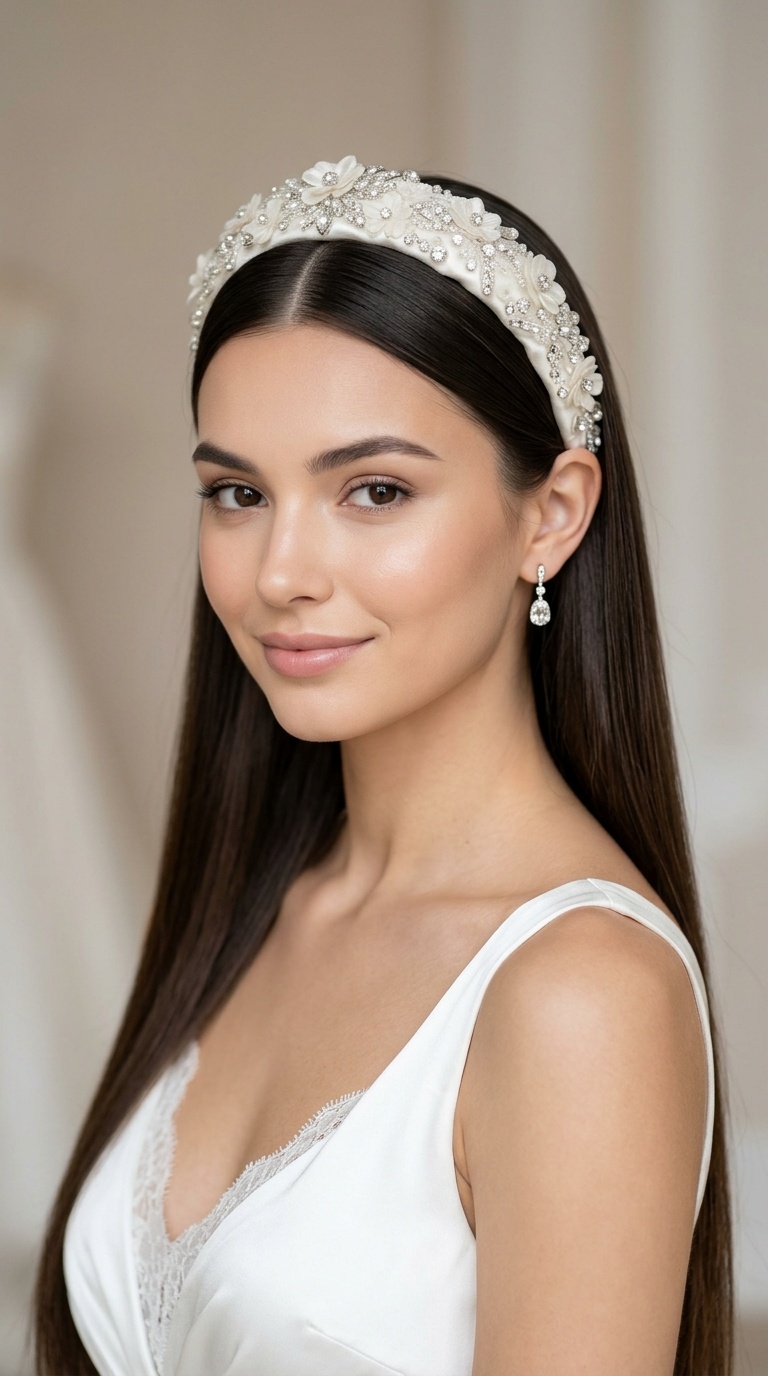 Embellished Silk Headband