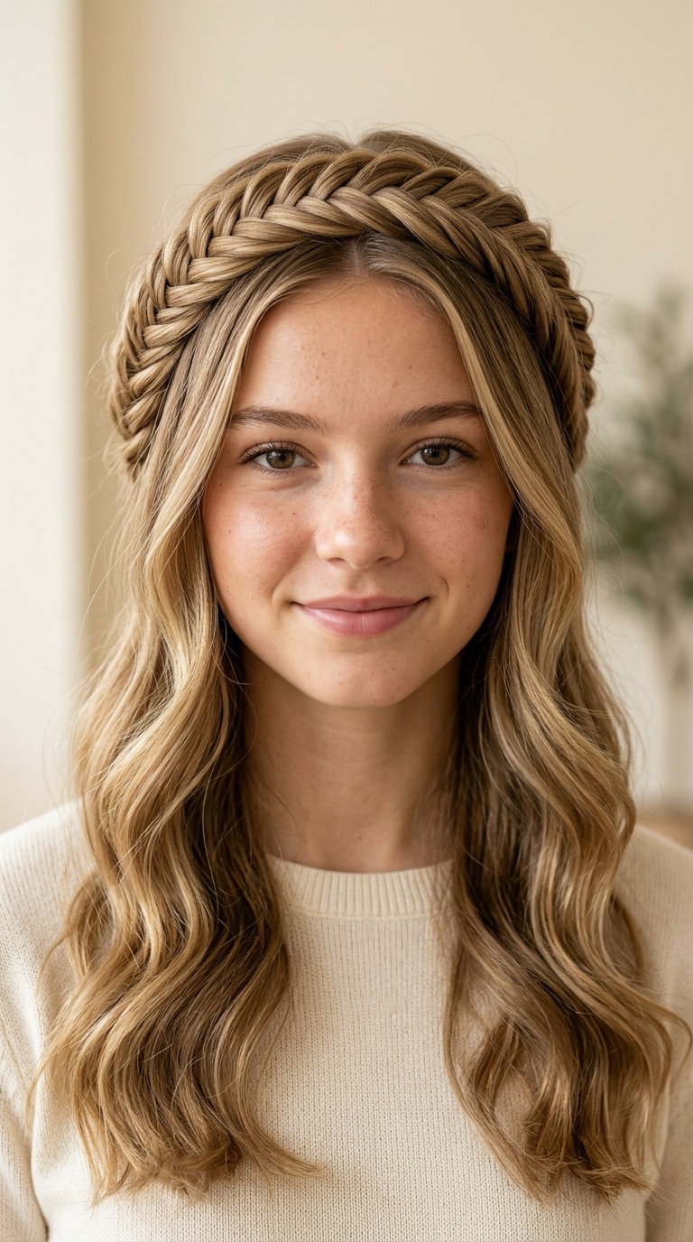 Ethereal Fishtail Halo Braid