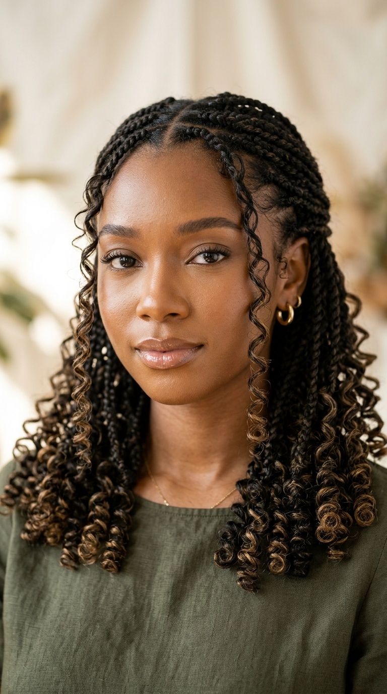 Face-Framing Curly Tendrils