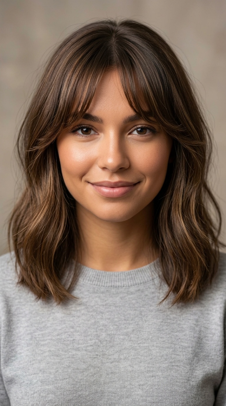 Face-Framing Curtain Bangs