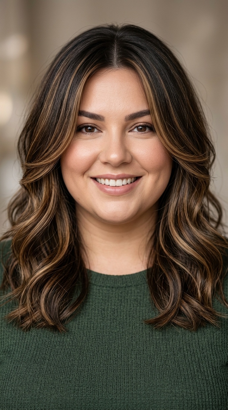 Face-Framing Layers with Balayage Highlights