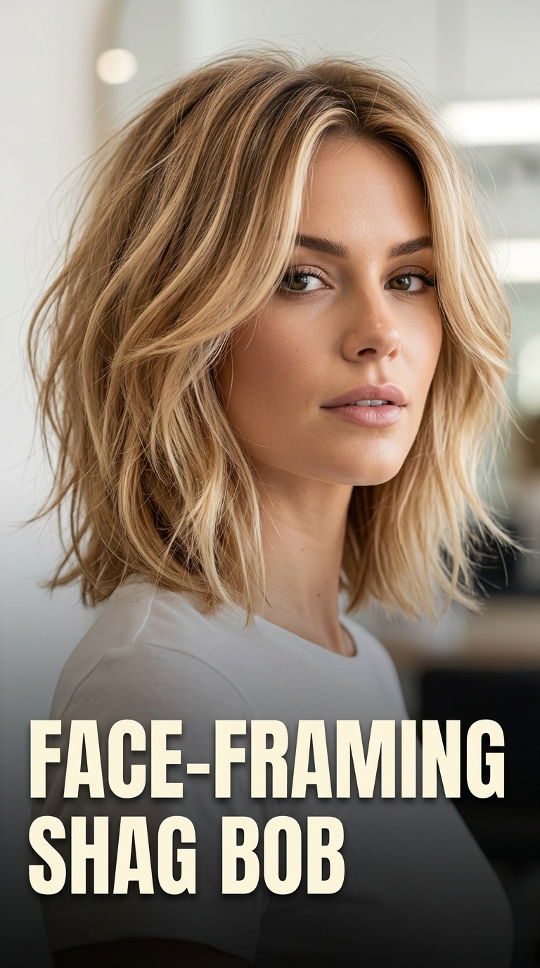 Face-Framing Shag Bob