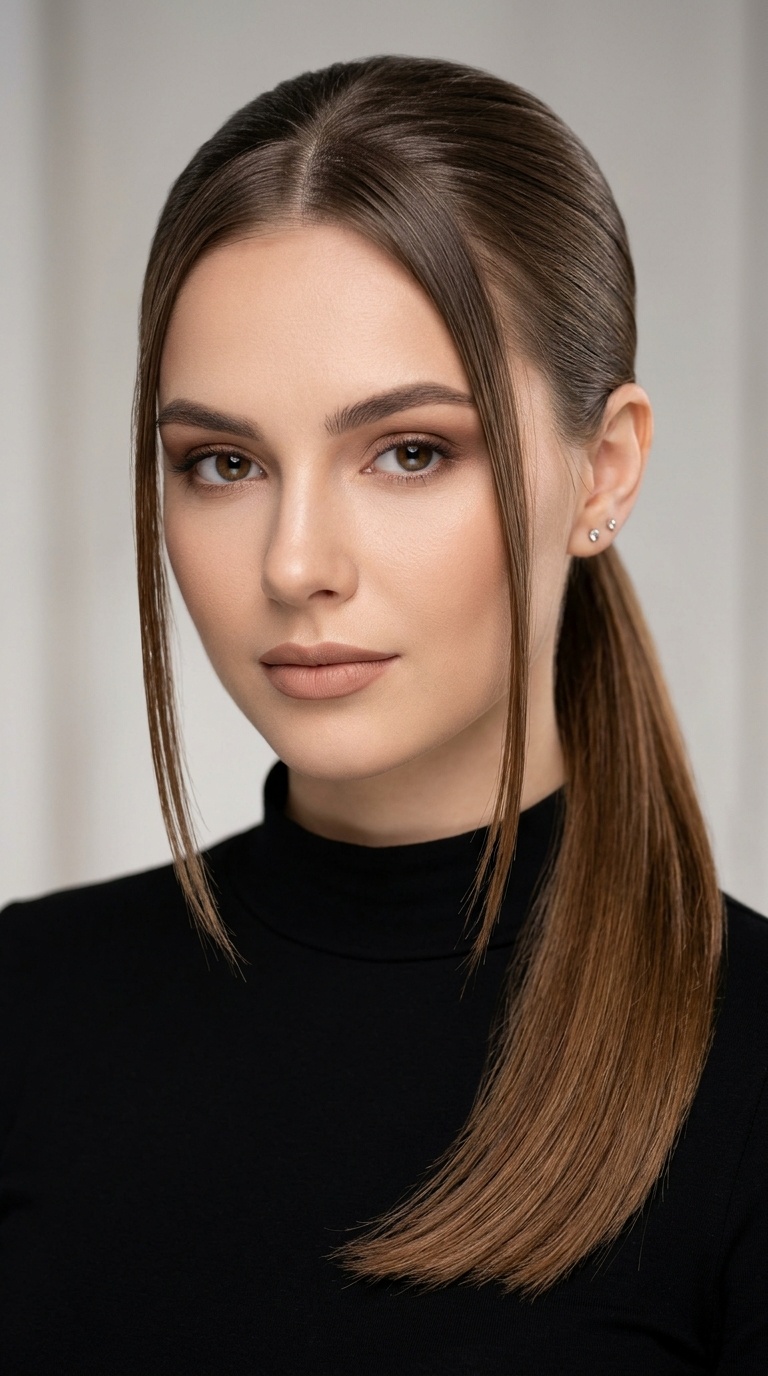Face-Framing Sleek Tendrils