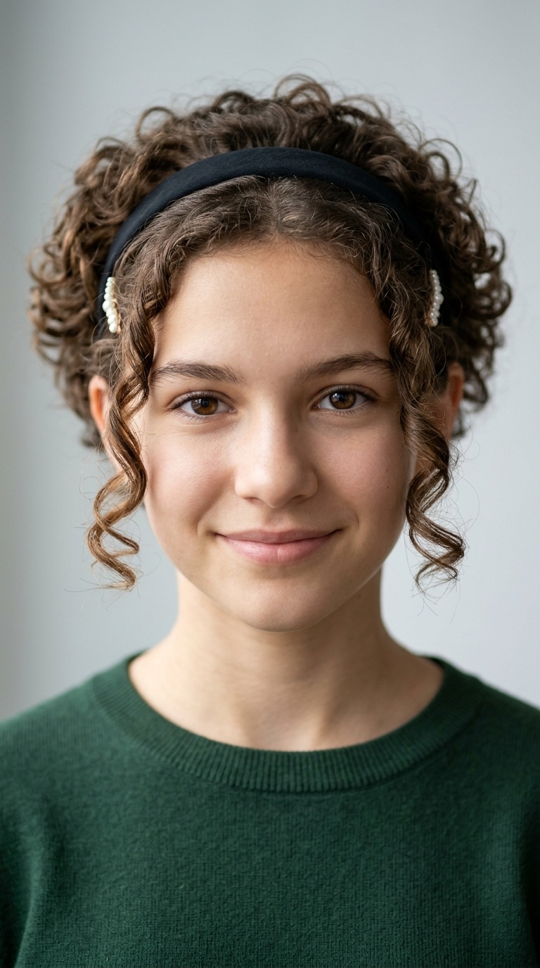 Face-Framing Tendrils with Pearl Pins