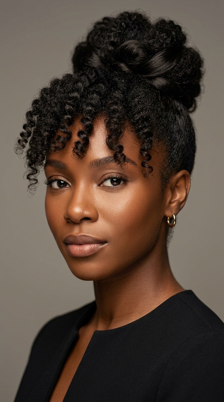 Faux Bangs Updo
