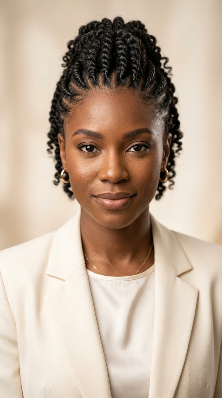 Faux-Hawk Flat Twists