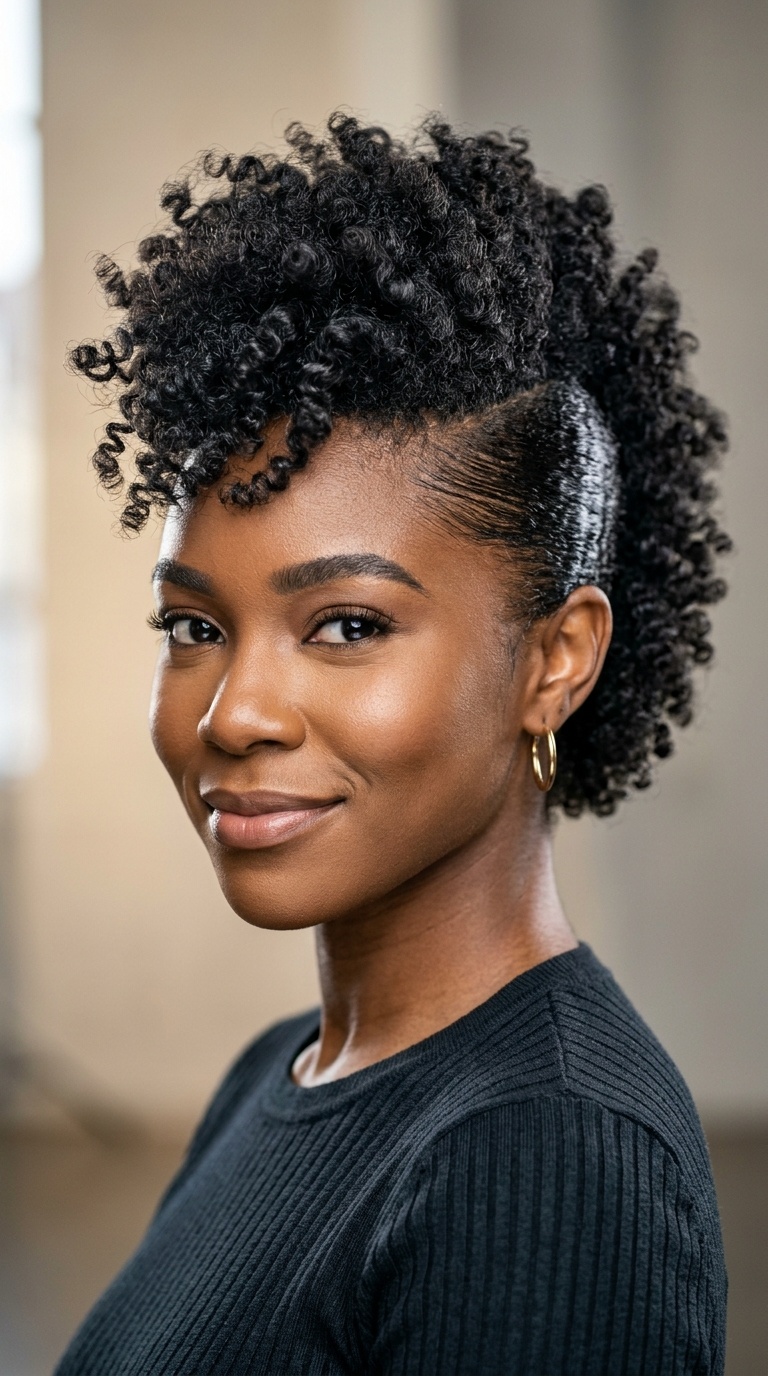 Faux Hawk with Sleek Sides