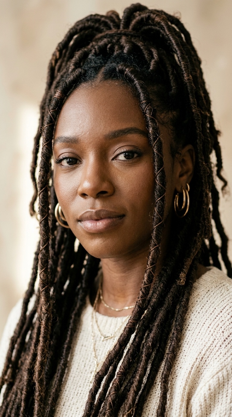Faux Locs for Temporary Transformation