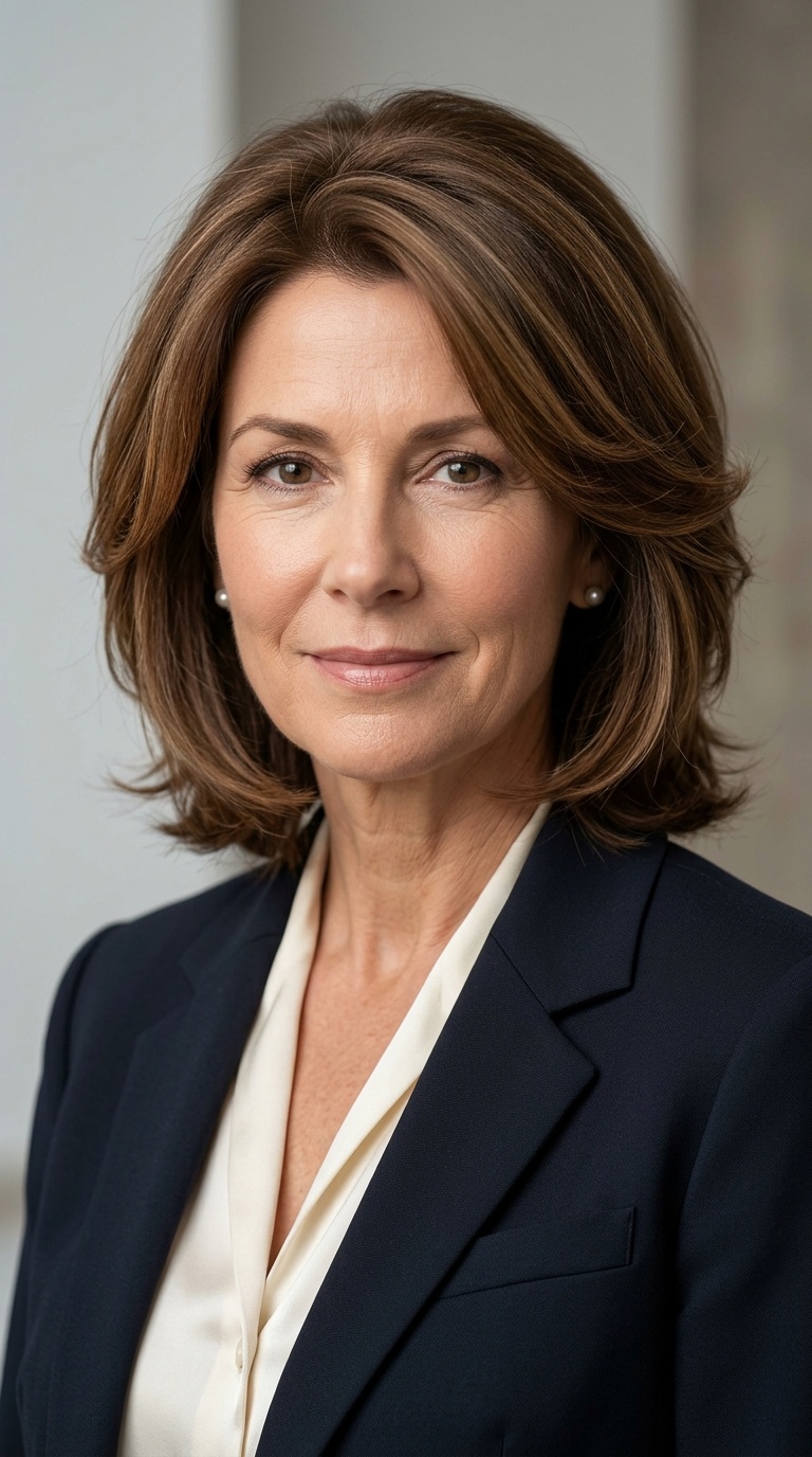 Feathered Bob with Root Volume