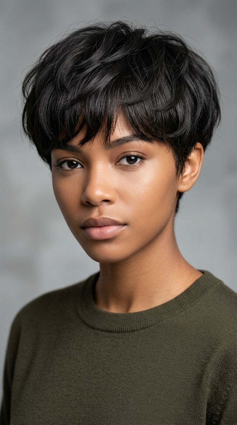 Feathered Bowl Cut