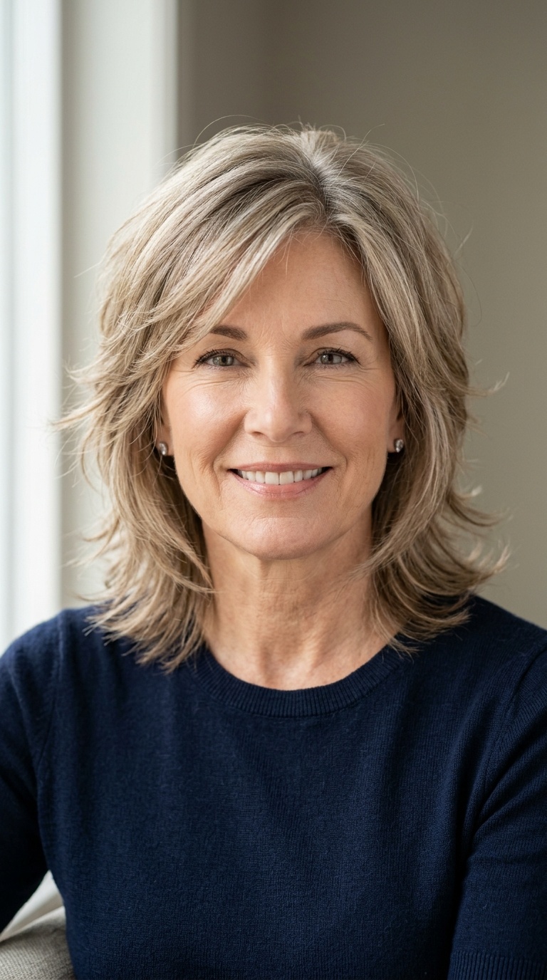 Feathered Layers for Fine Hair