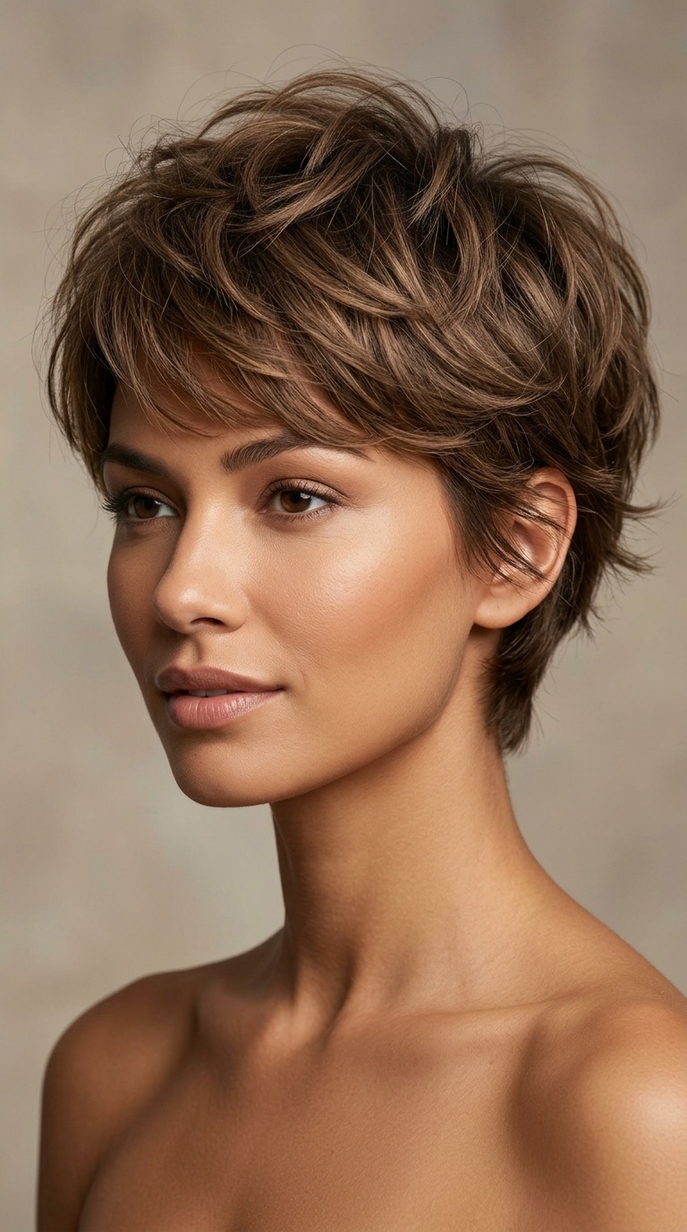 Feathered Layers Pixie