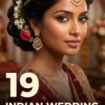 19 Indian Wedding Hairstyles for Bride Lehengas and Sarees