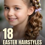 18 Easter Hairstyles for Kids with Braids, Curls and Festive Details