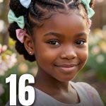 16 Easter Hairstyles for Kids Black Hair with Pastel Bows