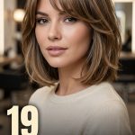 19 Hairstyles for High Foreheads with Soft Fringe and Layers
