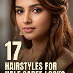 17 Hairstyles for Half Saree Looks from Traditional Braids to Updos