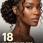18 Hairstyles for Braids with Curls in Boho Updos and Buns