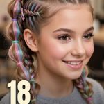 18 Fun Hairstyles for Kids with Bubble Braids and Colors