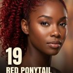19 Red Ponytail Hairstyles for Black Women in Bold Shades