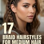 17 Braid Hairstyles for Medium Hair with Different Patterns and Parts