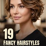 19 Fancy Hairstyles for Short Hair from Soft Waves to Polished Updos
