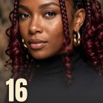 16 Burgundy Hairstyles for Black Women in Braids and Curls