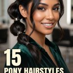 15 Pony Hairstyles for Short Hair Using High and Low Ties