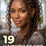 19 Hairstyles for Island Twist Braids with Curly Ends