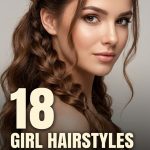 18 Girl Hairstyles for Long Hair with Braids and Half Up Ties