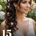 15 Long Curly Hairstyles for Wedding Brides and Guests
