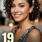 19 Hoco Hairstyles for Short Hair with Curls and Sparkle