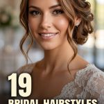 19 Bridal Hairstyles for Round Face Shapes with Soft Tendrils