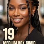 19 Medium Box Braid Hairstyles for Black Women with Versatile Styling