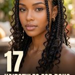 17 Hairstyles for Boho Knotless Braids with Soft Curls