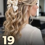 19 Girly Hairstyles for Women with Bows, Curls and Twists